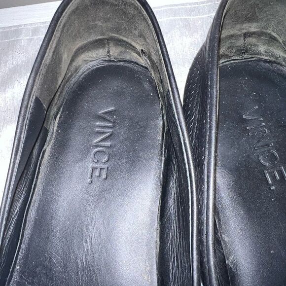 Vince Perforated Blair Slip on Calf Leather Shoe Sneakers Womens Sz 9.5 - Picture 6 of 7